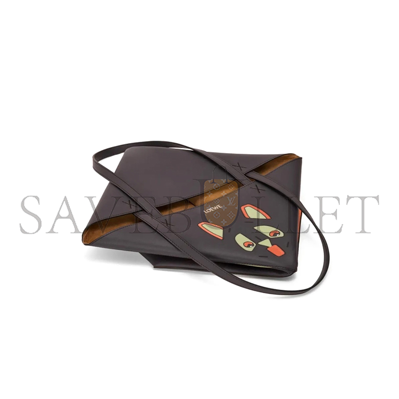 LOEWE FRINGE CAT PUZZLE FOLD TOTE A779G50X90 (31.5*25.5*14.5cm)